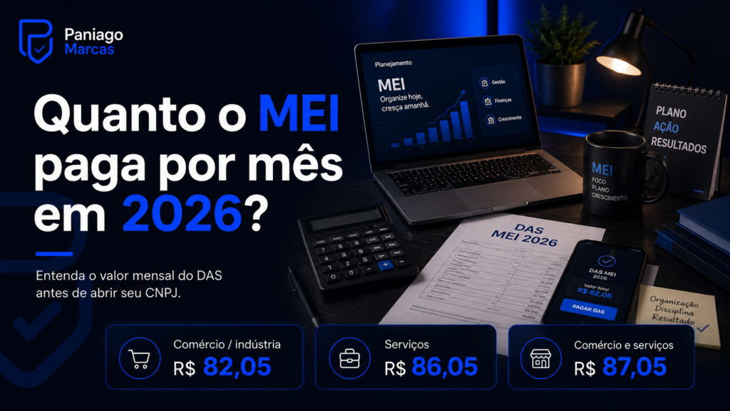 Quanto o mei paga em DAS por mês em 2026